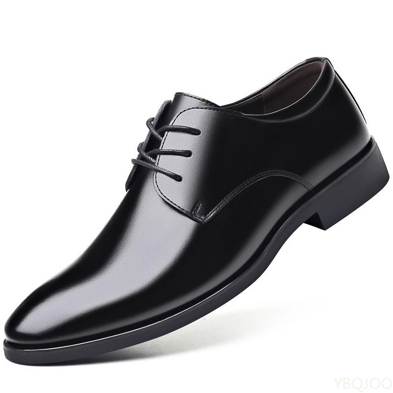 Große modische Herren-Büro-formelle Schuhe, niedrig geschnitten, täglich, bequem, spitze, multifunktionale Herren-Hochzeits-Herrenschuhe