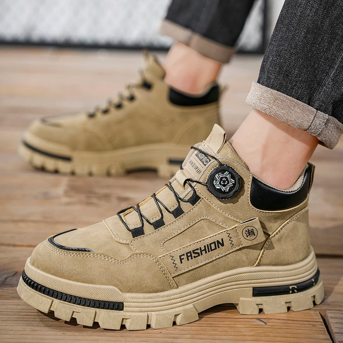 Low-Top-Herren-Plateau-Sport-Outdoor-traditionelle Schuhe – Schnürschuhe, stilvolle, trendige Street-Wander-Skateschuhe