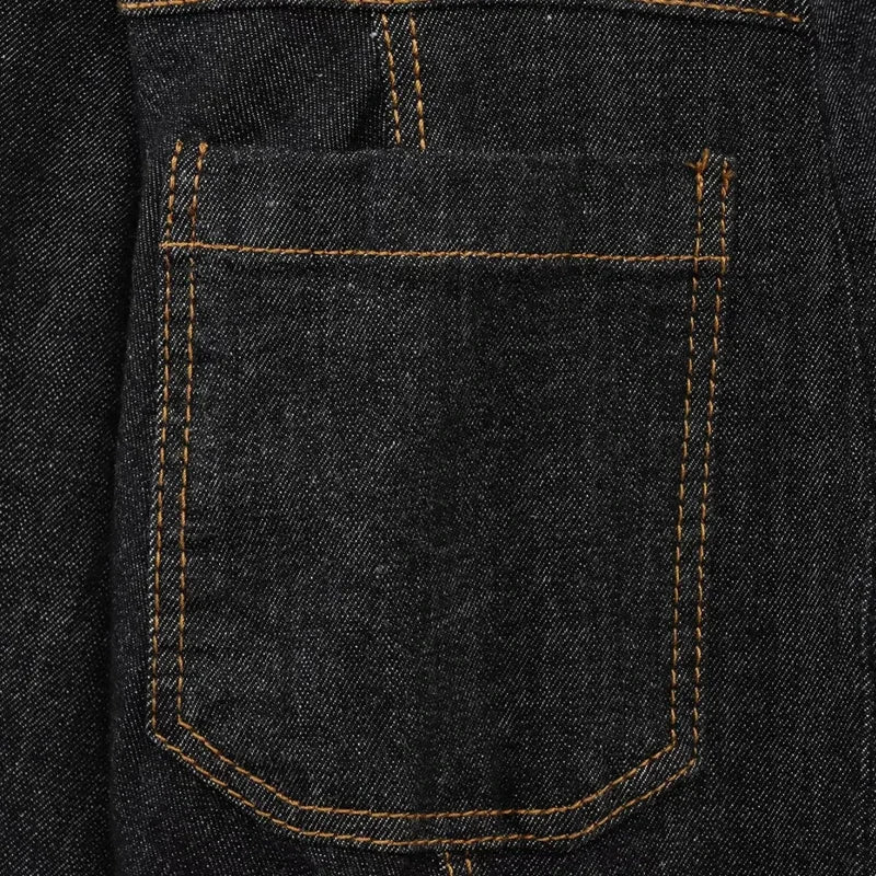 HXAO Neue Jeans-Hosen-Sets, enges Button-Up-Jeanshemd für Damen, 2-teiliges Set, Street-Style, ausgestellte Hose, zweiteiliges Set für Damen