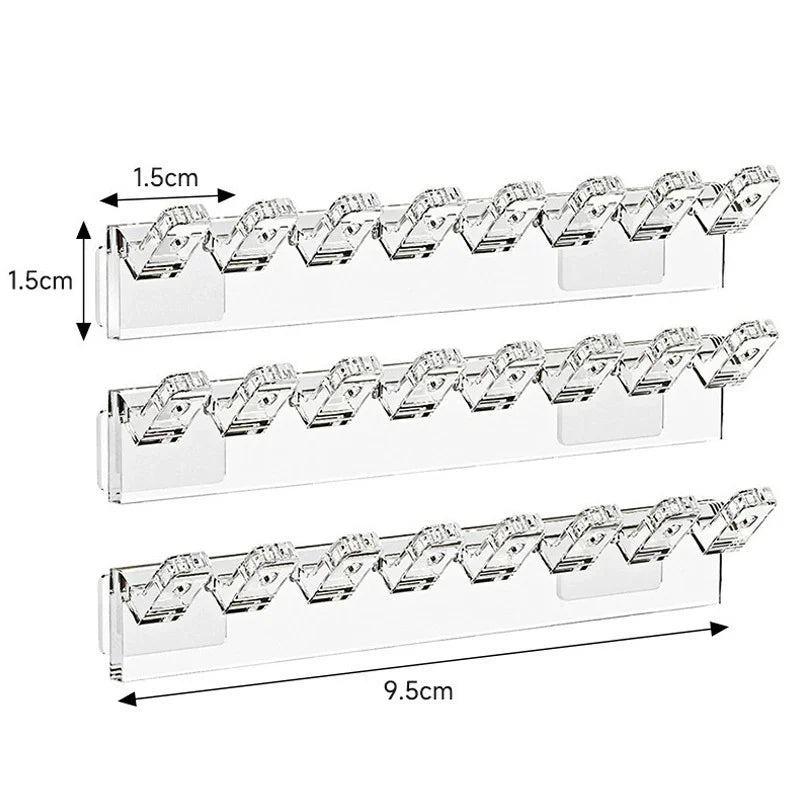 3/6 Stück selbstklebender Halsketten-Organizer, platzsparender multifunktionaler Schmuck-Organizer, Halskettenhalter zur Wandmontage