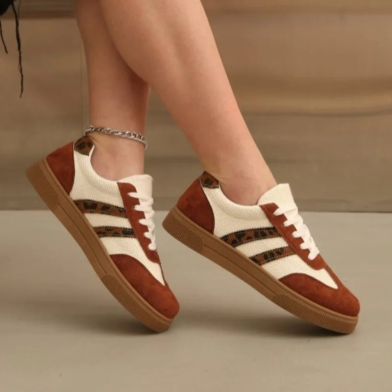 Schuhe für Damen, trendige, lässige Turnschuhe, bequeme Schnürschuhe, Tennisschuhe, atmungsaktive Schuhe zum Gehen und Joggen