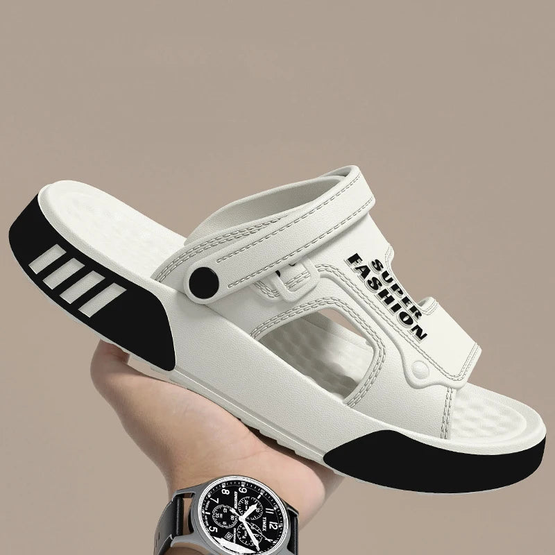 Männer Hausschuhe Sommer EVA Weichen sohlen Plattform Rutschen Sandalen Indoor Outdoor Walking Strand Schuhe Flip-Flops Herren Hause Schuhe