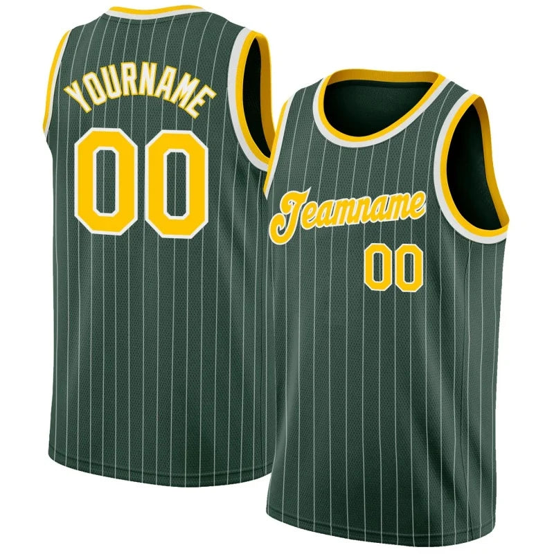 Benutzerdefinierte Name Team Nummer Basketball Jersey Shirts Streifen Muster Sportswear Vintage 3DPrint Sommer Tank Top Weste Drop Shipping