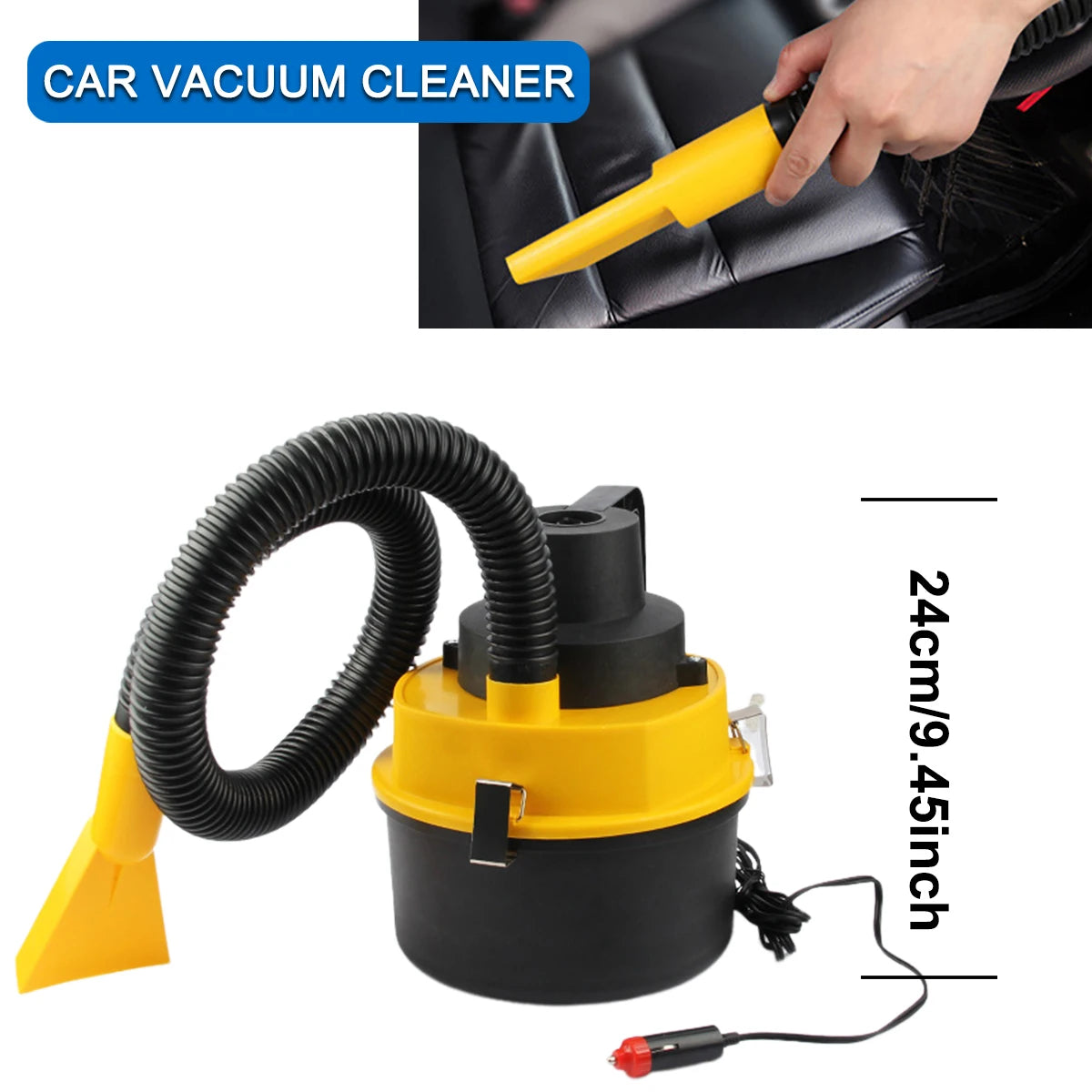 Multifunktionaler Auto-Staubsauger, trocken/nass, DC 12 V, 60 W, leistungsstarker tragbarer Auto-Staubsauger, universelles Reinigungsgerät