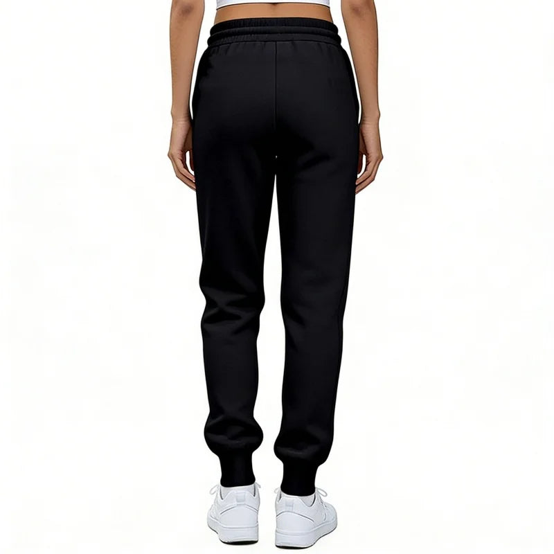 2026 Frühling Herbst Damen Gerade Hosen Mode Einfarbige Hosen mit Kordelzug Große Größen Schlanke Freizeithosen Damen Jogginghosen
