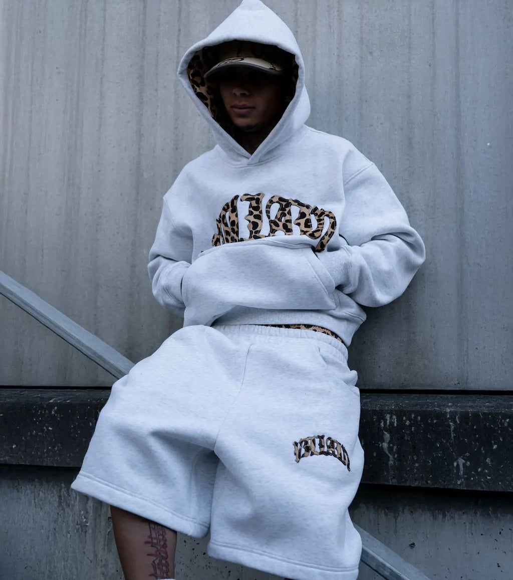 2025, Hoodie-Set für Herren und Damen, Sport-Strickjacke, Jacke, weiblich, Winter, Straße, Hip-Hop, Leopardenmuster, lässig, langärmelig, Sweatshirt-Hose