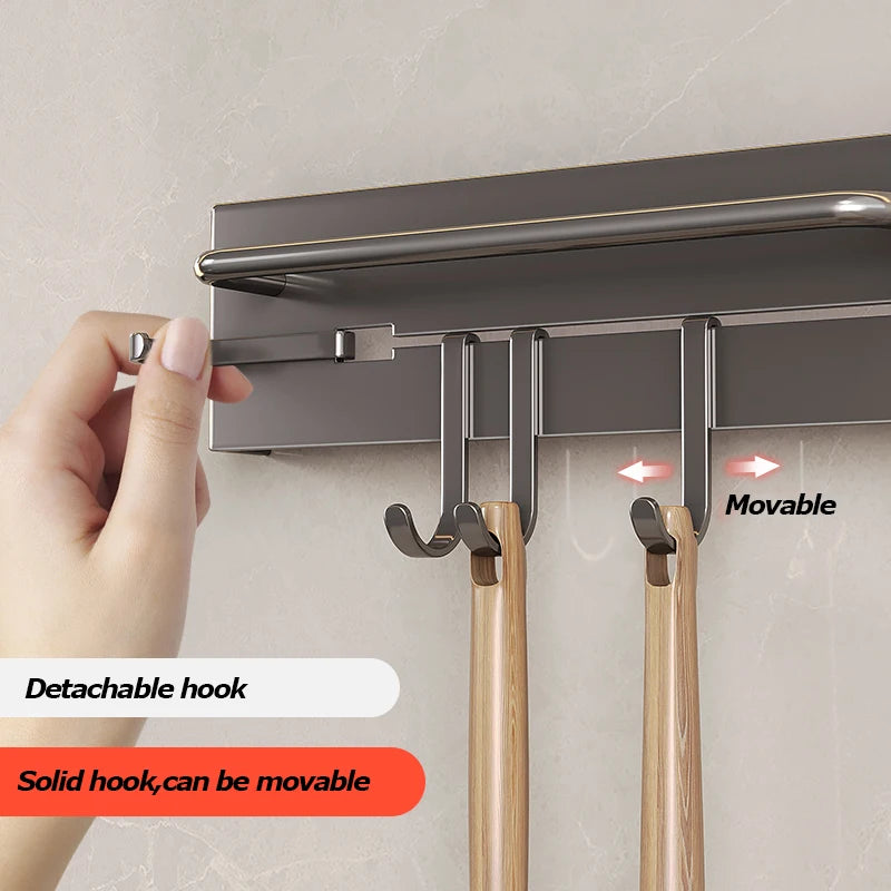 Edelstahl Reinigung Hängen Löffel Halter Wand Küche Lagerung Liefert Messer Ständer Haken Organizer Küche Neuartige Zubehör