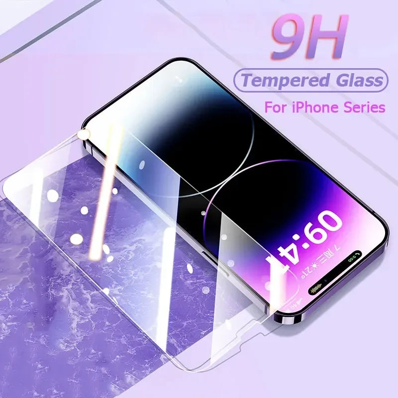 5 Stück HD Panzerglas für iPhone17 16 15 14 13 12 11Pro Max Displayschutzfolie für iPhone17Air XR XS Max XR Schutzglasfolie