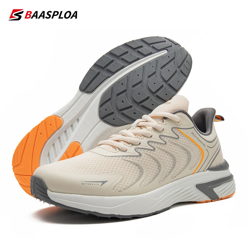 Baasploa Neue Laufschuhe Männer Lässig Leichte Mesh Wanderschuhe Männlichen Outdoor Atmungsaktive Nicht-Slip Tennis Sport Schuhe