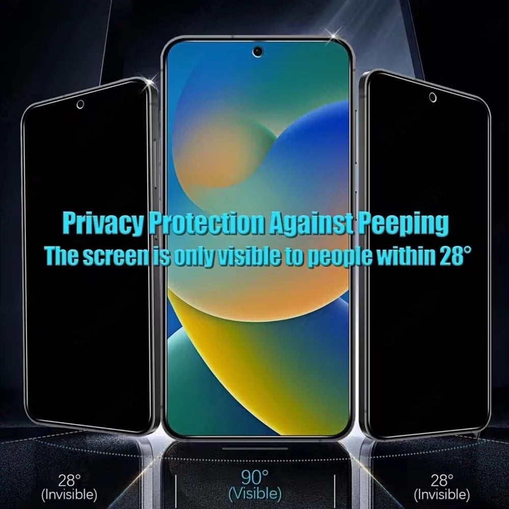 1/3 Stück Vollständiger Sichtschutz-Displayschutz für iPhone 18 Pro 17 16 15 14 Pro Air 11 Pro Max Gehärtetes Glas für iPhone 13 12 6 XR