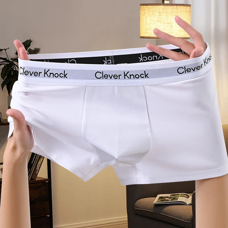 1 Stücke Boxershorts männer Unterwäsche Sexy Höschen Baumwolle Solide Mann Unterhose Männliche Boxer Homme U Konvexen Dessous Kostenloser Versand