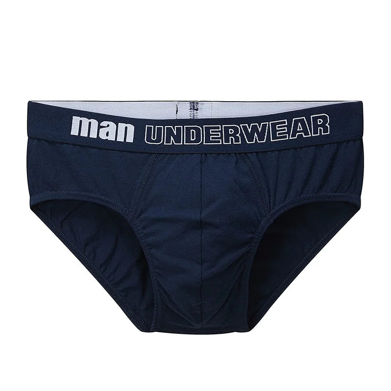 Männer Baumwolle Slips Bequeme Atmungsaktive Unterwäsche Freche Höschen Einfarbig Mann Unterwäsche Homewear Männliche Slips