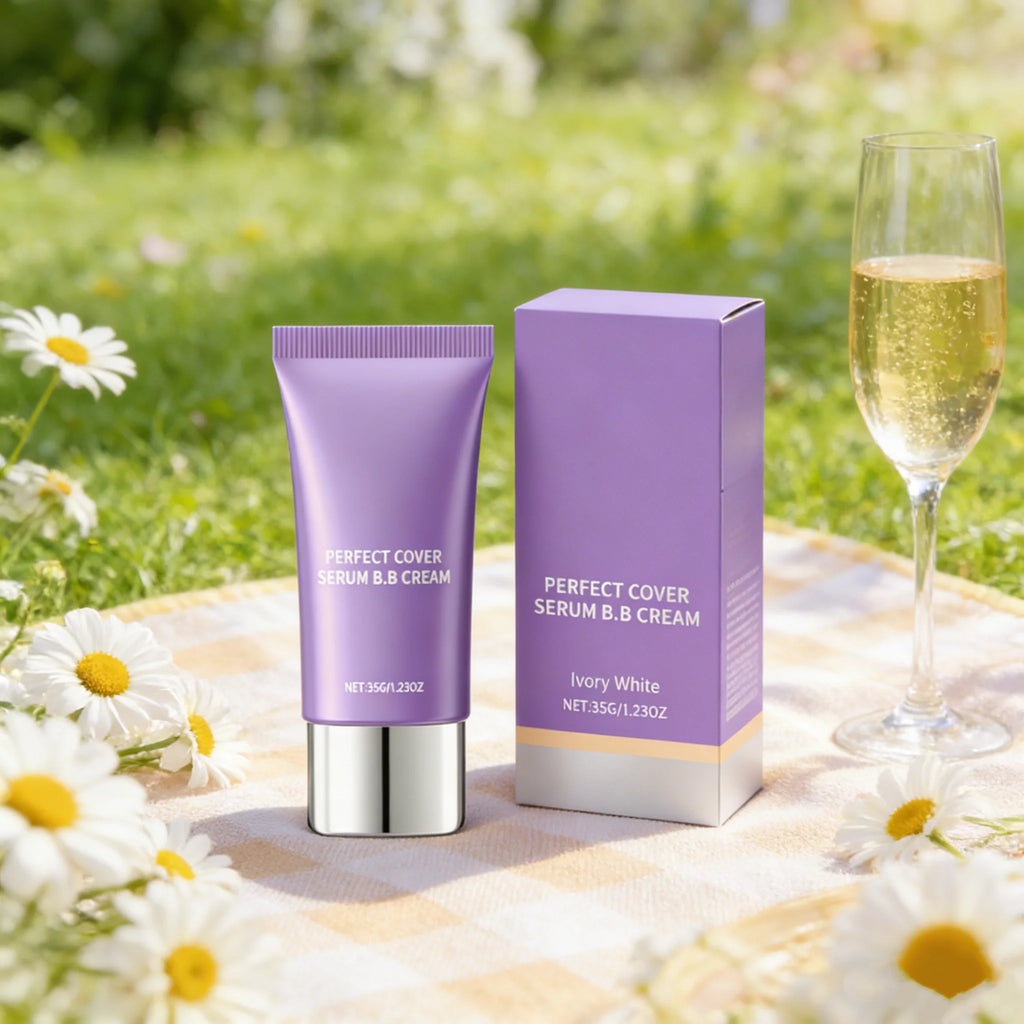 BB-Creme Langanhaltend Feuchtigkeitsspendend Ölkontrolle Pflegt Trockene Haut Volle Abdeckung Farbwechsel Wasserfest Flüssiges Make-up Foundation Serie