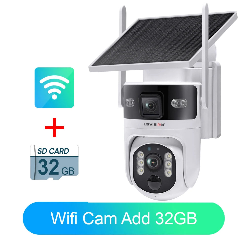 LS VISION Outdoor-Überwachungskamera, WLAN-Überwachungskameras, 4G, 24/7 Aufnahme, AOV + PIR, Menschenerkennung, automatische Verfolgung, UBOX Pro