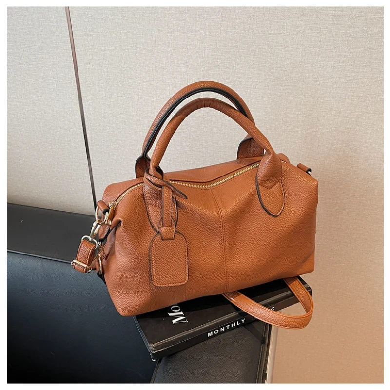 Retro-Tasche mit großem Fassungsvermögen für Damen 2025, Frühlings- und Herbstmode, mattierte Tasche, tragbare Pendler-Einkaufstasche