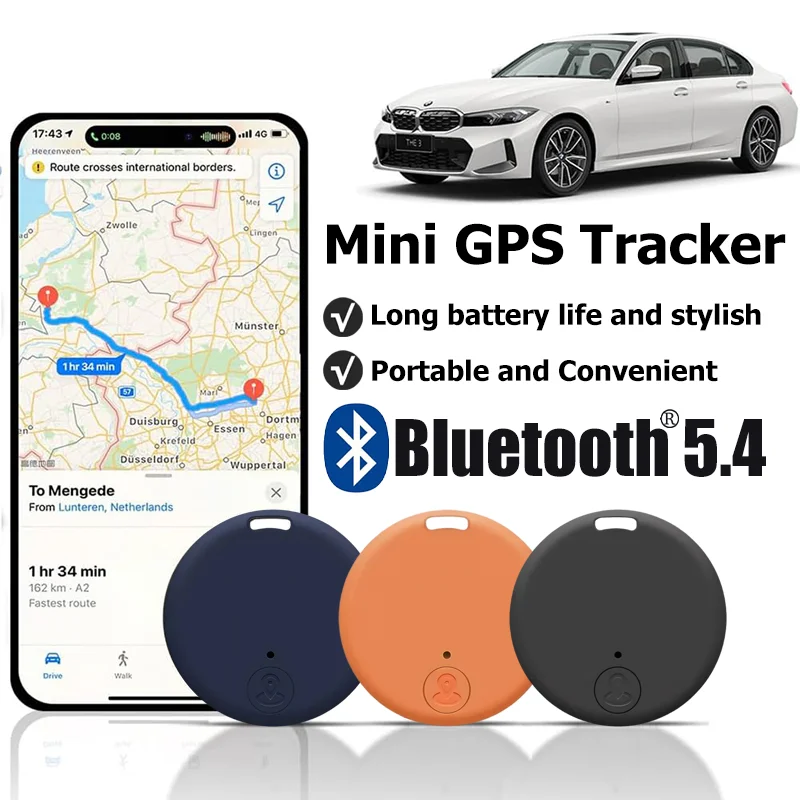 Lenovo Mini Hunde-GPS Bluetooth 5.0 Tracker Anti-Verlust-Gerät für Haustiere, Kinder, Taschen, Geldbörsen, Smart Finder Locator