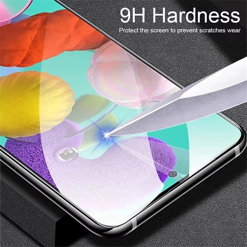 9D Displayschutzfolie für Samsung A56 A55 A54 A53 A15 A14 A35 A33 A36 A16 A05 A06 A52 A25 S25 Ultra S24 FE S22 S23 gehärtetes Glas