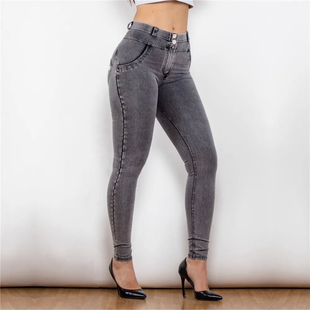 Shascullfites Melody Lifting Jeggings Butt Lift Jeans Denim Push Up Jeans Damen Hosen Weibliche Kleidung Streetwear