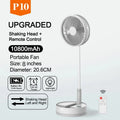 P30/p10 10800mah USB klappbarer tragbarer Lüfter Zoll Kühlung drahtlose Klimaanlage Tisch boden Teleskop ventilator für Camping ventilator