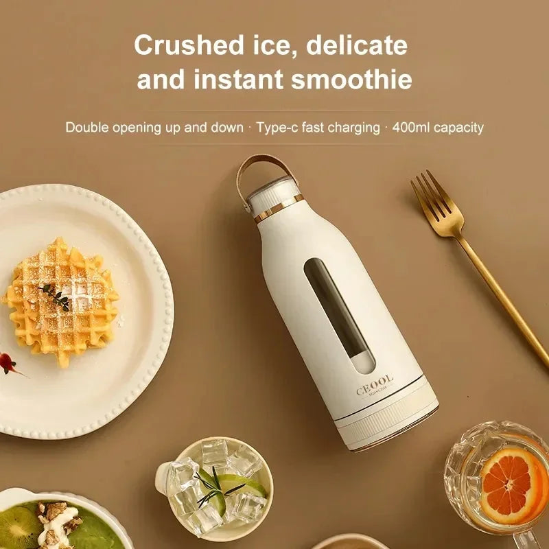 400ML Tragbare Multifunktions Entsafter USB Schnelle Wiederaufladbare Mixer Frische Obst Grinder Elektrische Mixer Tasse Shakes Smoothie Maker