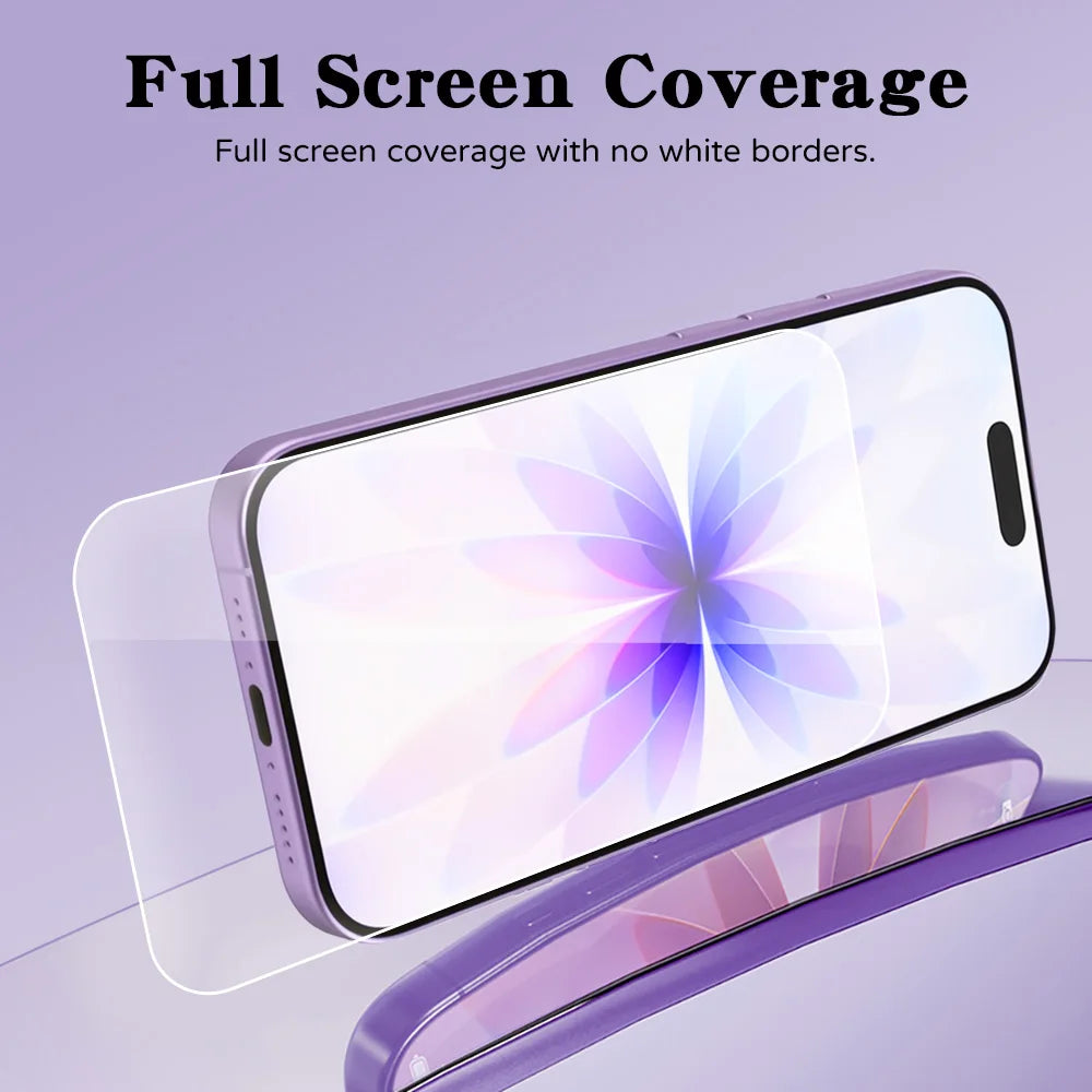 1-3 Stück Panzerglas für iPhone 18 Pro Max 17 16 15 14 13 12 11 Pro Displayschutzfolie für iPhone 16 15 14 Plus Schutzglas