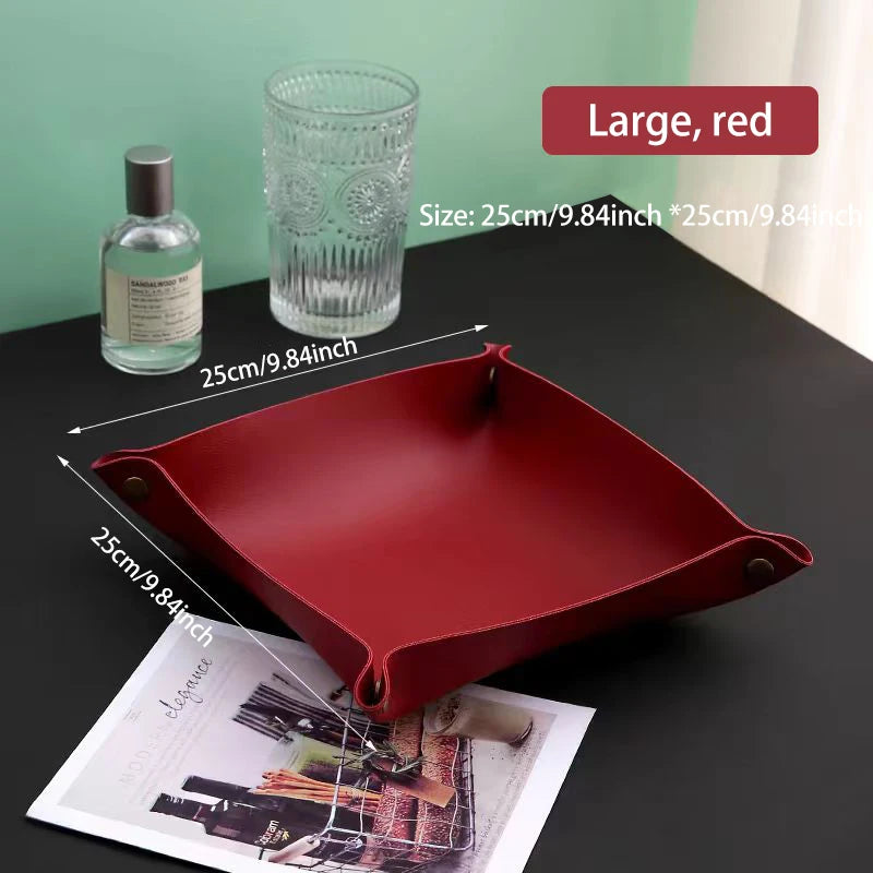 Wohnzimmer Eingang Schlüssel Aufbewahrungsbox Leder Desktop Kosmetik Aufbewahrungsbox Diverse europäische Tablett Aufbewahrungsbox