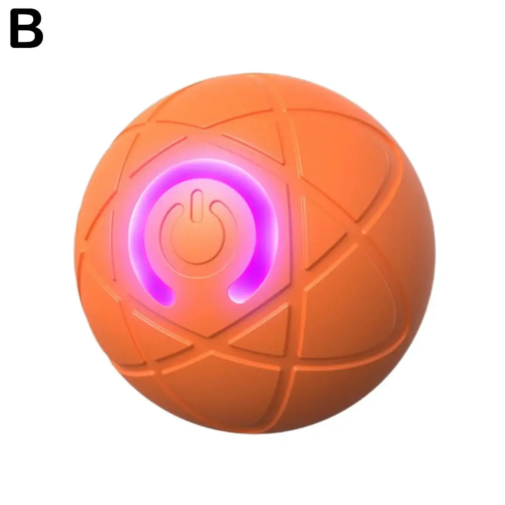 Elektronisches interaktives Haustierspielzeug, intelligenter Hundespielzeugball, USB, automatisch bewegend, hüpfend, für Welpen, Geburtstagsgeschenk, Katzenprodukte, Blau, Orange