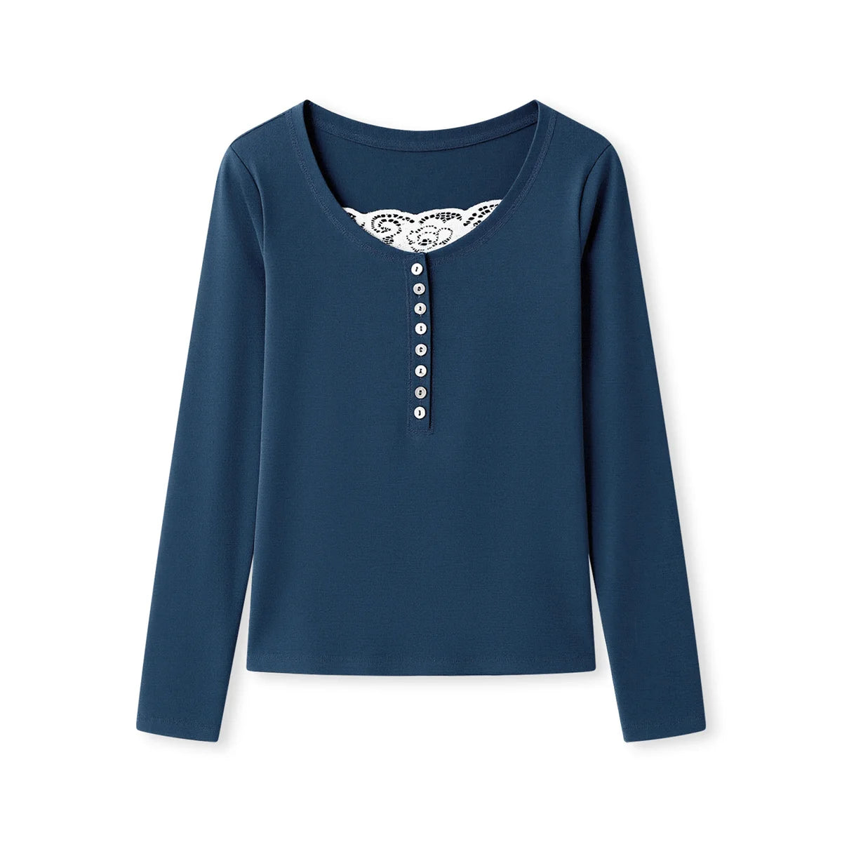 Frauen Frühling Herbst Shirts Y2K Ästhetische Grunge Shirts Langarm Spitze Patchwork Tops 90er Jahre Vintage Fee Harajuku Bluse