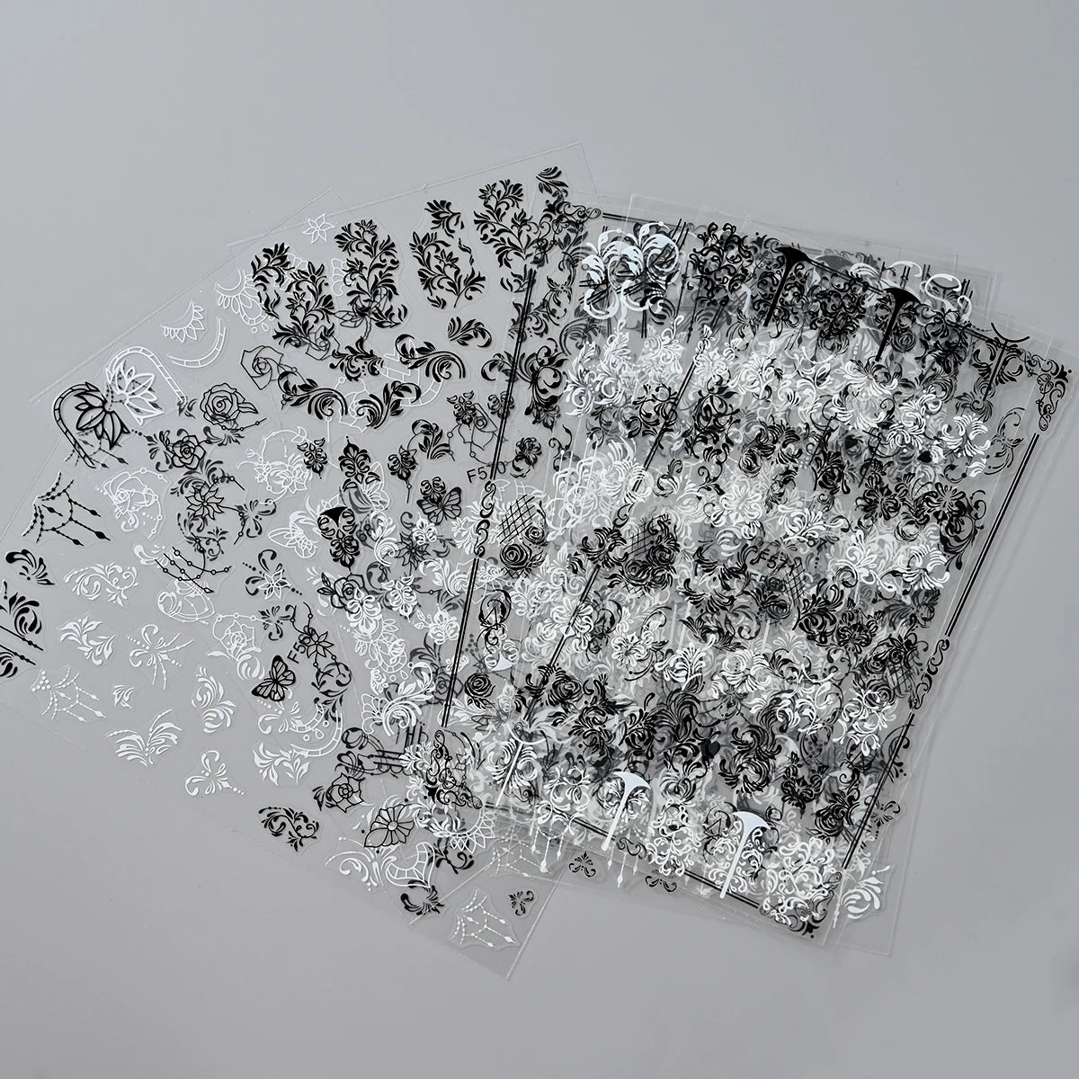 6 Stück 3D Blaue Herz-Nagelaufkleber Bronzierte Gold Silber Stern Mond Sonne Selbstklebende Slider Y2K Nagelkunst Abziehbilder Maniküre Dekoration