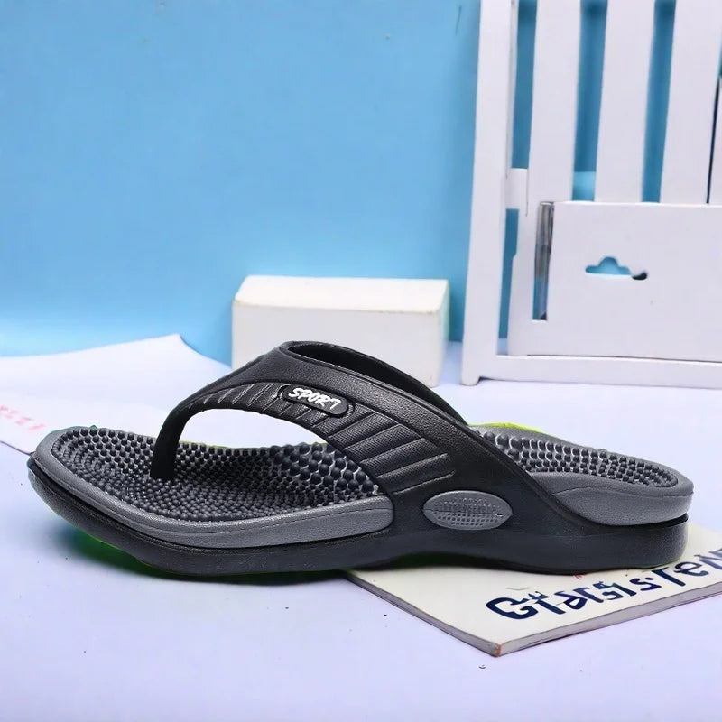 Leichte EVA-Sandalen für Herren mit Massagesohle, mehrfarbige Optionen, große Slip-On-Hausschuhe für den täglichen Gebrauch am Strand zu Hause im Freien