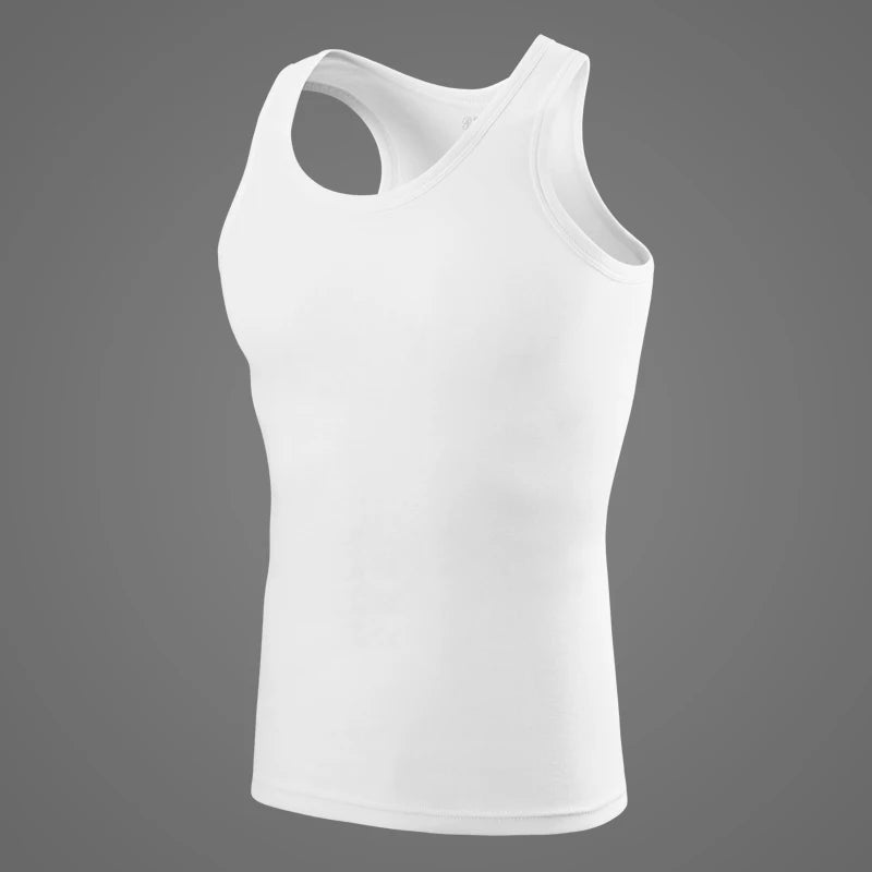 3/1 Stück Herren-Weste aus reiner Baumwolle, Fitness-Trainingsjacke, vier Jahreszeiten, einfarbig, eng, ärmellos, T-Shirt, Teenager, lässig, Witz