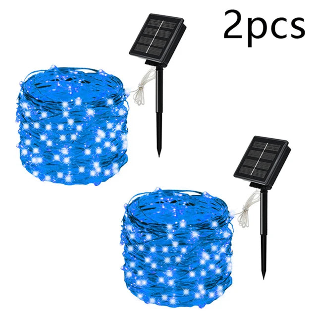 32M 300Leds Im Freien Wasserdichte Solar-Led-Licht Outdoor Girlande Solar Power Lampe Garten Lichter Weihnachten Party Garten Dekoration