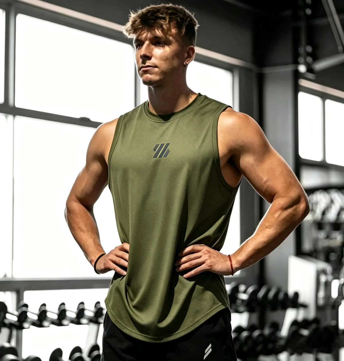 Ärmelloses T-Shirt für Herren Schnelltrocknend Fitness Bodybuilding Shirt Männliche Mode Basketball-Weste Atmungsaktives Netzgewebe Sommer Gym Tanktop für Männer