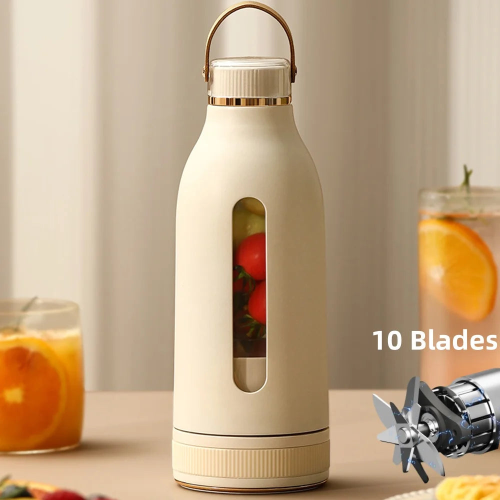 400ML Tragbare Multifunktions Entsafter USB Schnelle Wiederaufladbare Mixer Frische Obst Grinder Elektrische Mixer Tasse Shakes Smoothie Maker