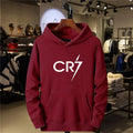 2026 Herren- und Damen-Freizeit-Sport-Hoodie mit CR7-Aufdruck, locker geschnitten, modisch, langärmelig, Fleece-Pullover