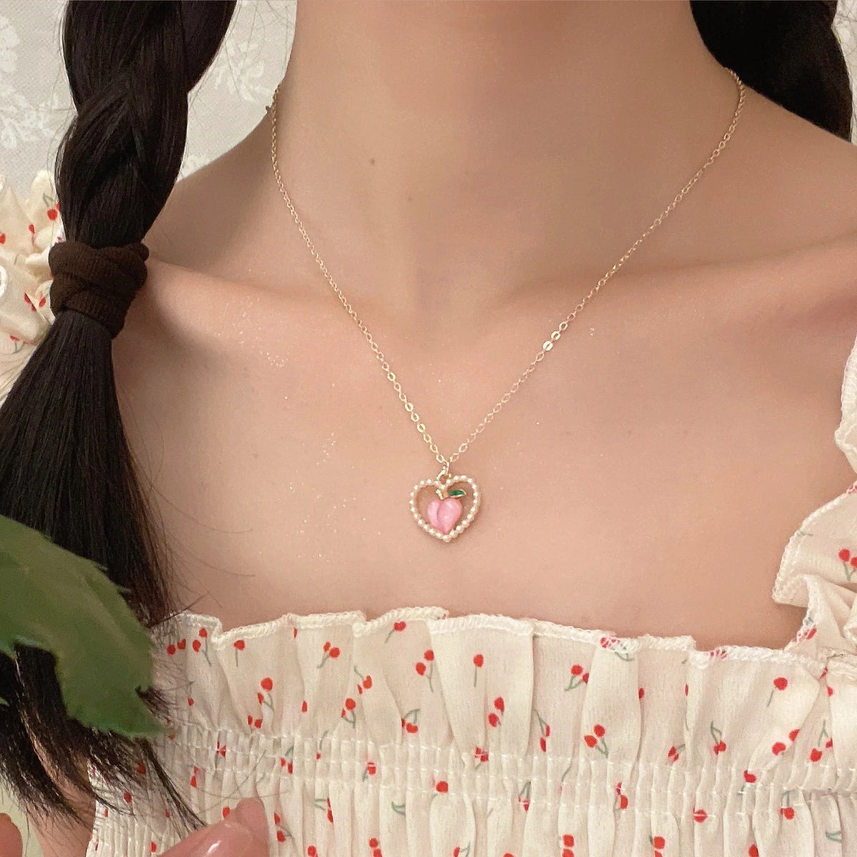 Aihua Mode Minimalistische Runde Opal Anhänger Halskette für Frauen Geometrische Schlüsselbein Ästhetische Kette Sommer Schmuck Zubehör