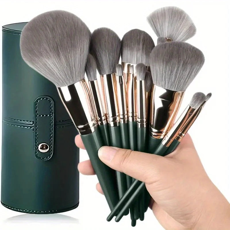 14-teiliges Make-up-Pinsel-Set, weich, flauschig, professionelle Kosmetikpinsel zum Mischen von Foundation, Puder, Lidschatten, komplette Schönheit