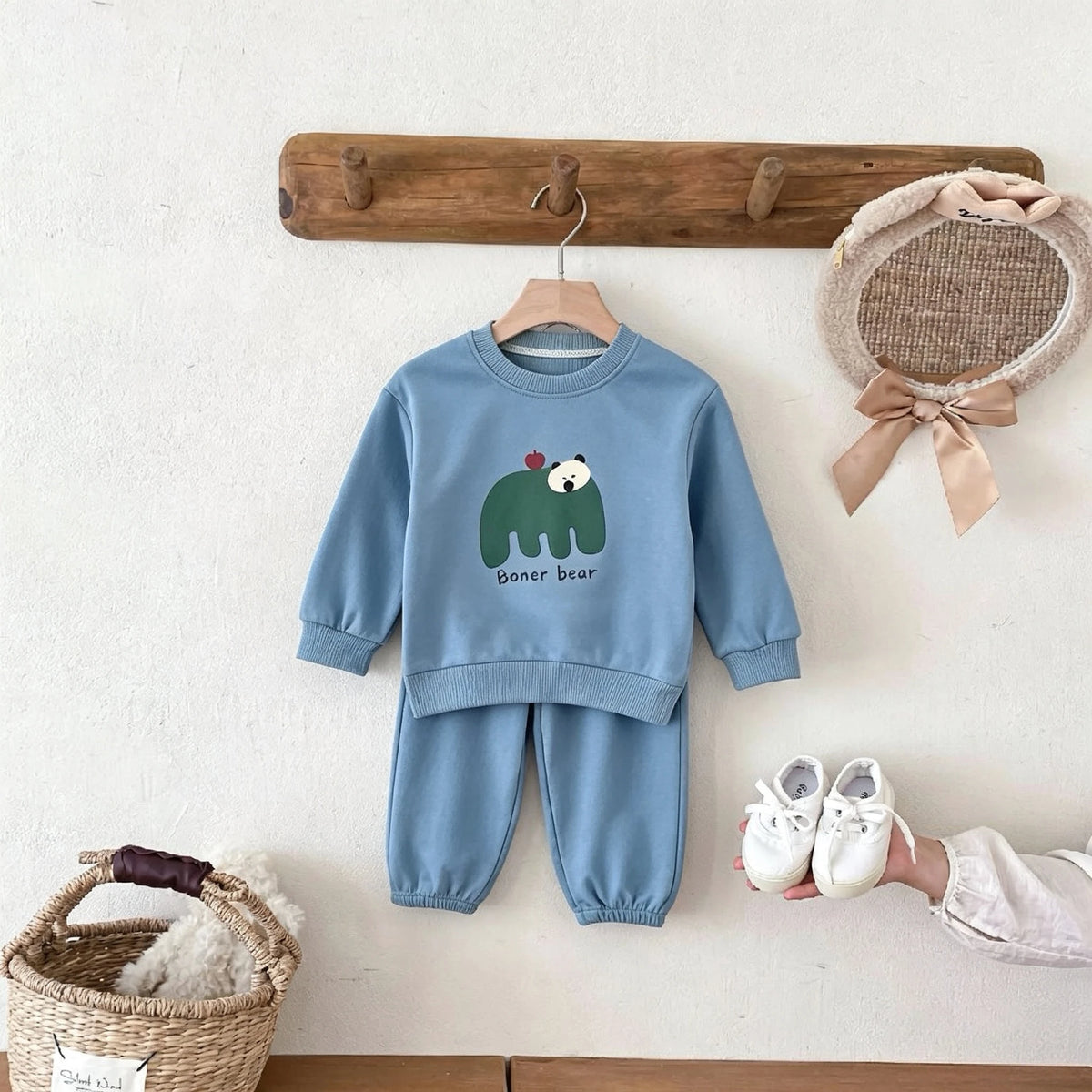 Modischer Neuer Kinder-Langarm-Trainingsanzug Outfits Frühling Herbst Kleidung Kinder 2-Teiliges Set Sweatshirts + Hosen Freizeitanzug