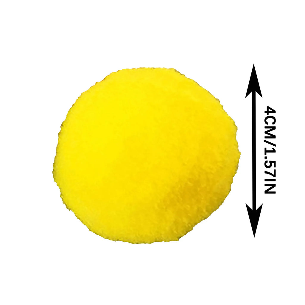 30 Stück 1,6"/4 cm Katzenspielzeugbälle Bulk Soft Kitten Pompon Spielzeug Indoor Katzen Interaktives Spieltraining Spielzeug Plüschbälle Katzen Lieblingsspielzeug