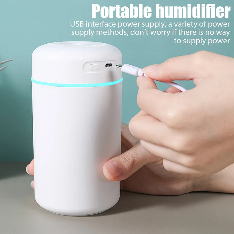 Tragbarer 420ml Luftbe feuchter Aroma öl Luftbe feuchter für Heimauto USB Cool Mist Sprayer mit bunten weichen Nachtlicht reiniger