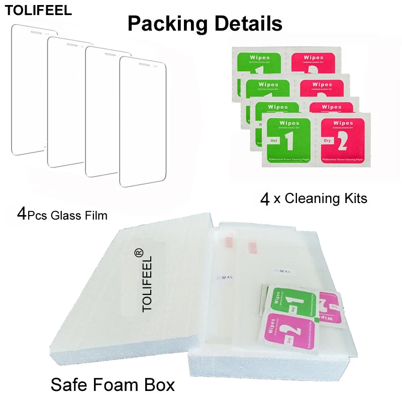 4 Stück Gehärtetes Glas für Google Pixel 9 10 8 Pro 9A 8A 7 7A Schutzfolie Transparenter Displayschutz Glasfilm