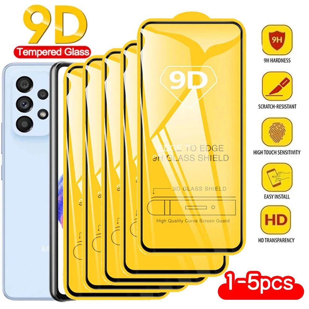 1-5PCS Gehärtetem Glas Für Samsung A55 5G A56 S25 Ultra S24 FE A36 A54 A17 A16 A15 a26 A35 A34 A53 A52 A73 A33 Screen Protector