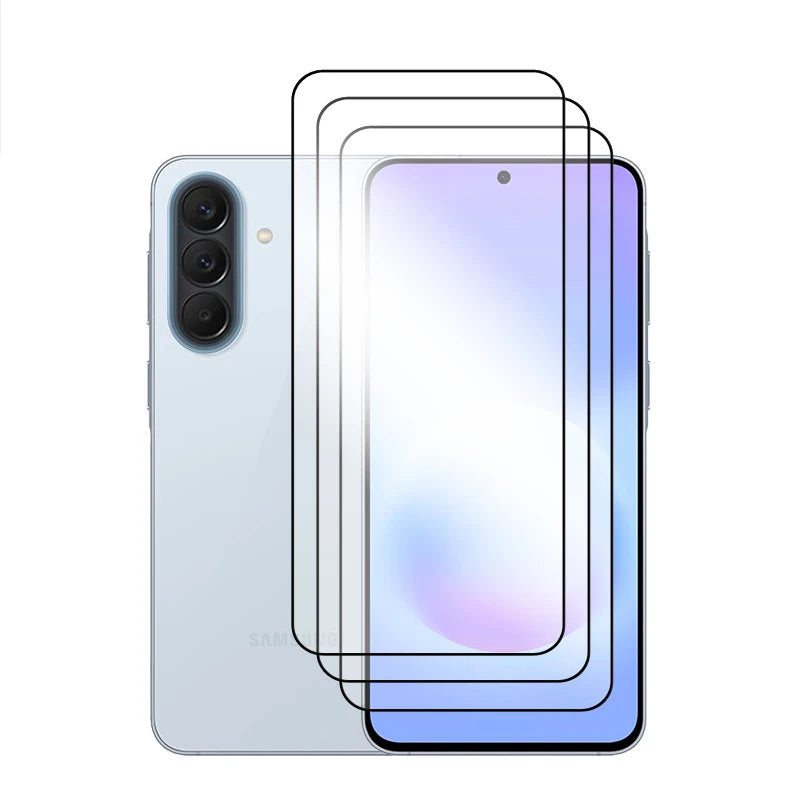 6in1 Schutzglas für Samsung Galaxy A57, für Samsung A07 A17 A37 A57, gehärtetes Glas, 2.5D Vollschutz-Displayschutzfolie für A57, Linsenschutzfolie