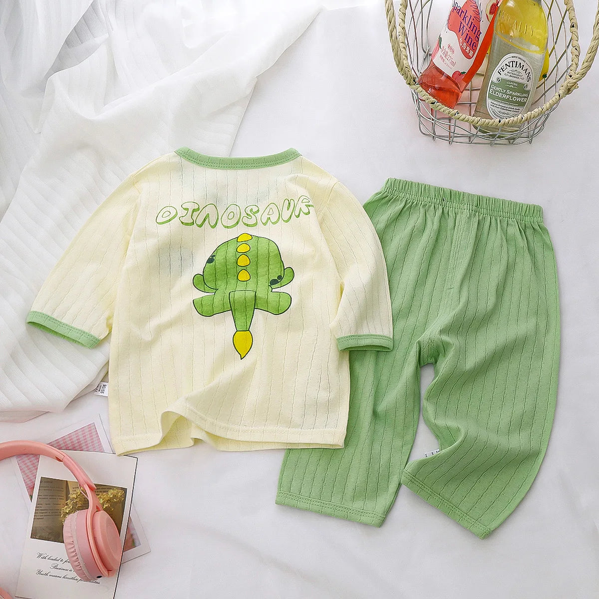 Baby Pyjamas Sets Baumwolle Kind Pyjamas Kleinkind Langarm Baby Nachtwäsche Pyjamas Kinder Cartoon Homewear Kleidung Baby Mädchen
