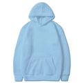 Damen Einfarbige Kapuzenpullover mit Taschen Sport Fitness Sweatshirts Modische Lässige Pullover in Verschiedenen Farben
