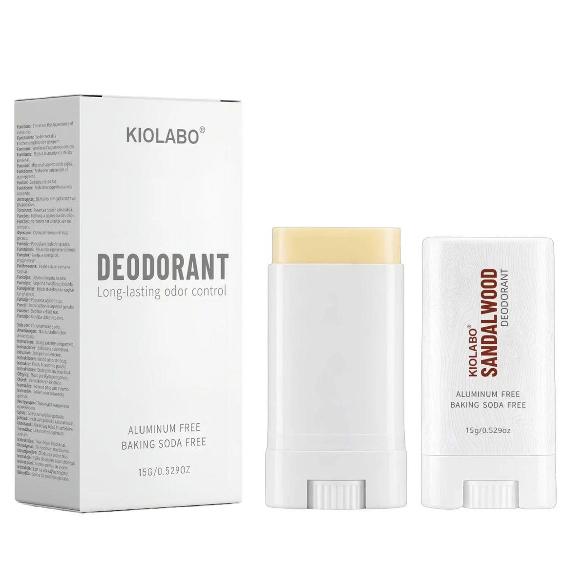 15g Täglicher Ganzkörper-Deodorant, Anti-Wundreiz, Glatte Textur, Frischer Duft den Ganzen Tag