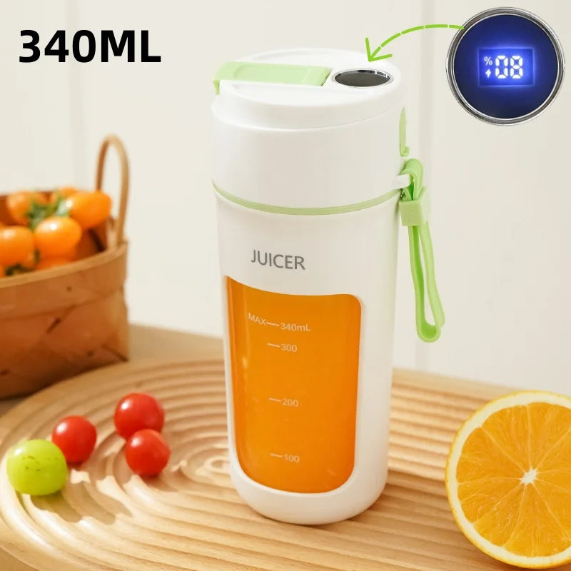 Digital Display Tragbare Entsafter Tasse USB Lade Saft Tasse Hause Multi-funktionale Automatische Obst Mixer Flasche Für Home Küche