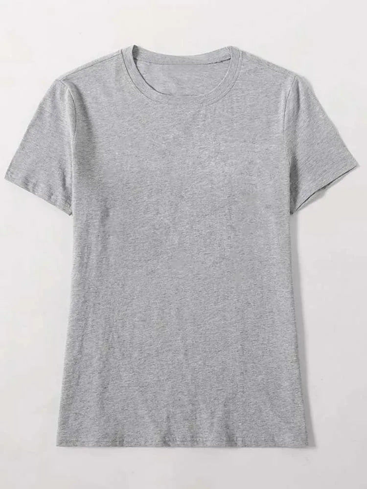 Maycaur Atmungsaktive Neue Frauen Kurzarm T-shirt Druck T-Shirt Multi Reine Farbe T Shirt Mode Sport Atmungsaktive T-shirt Weibliche
