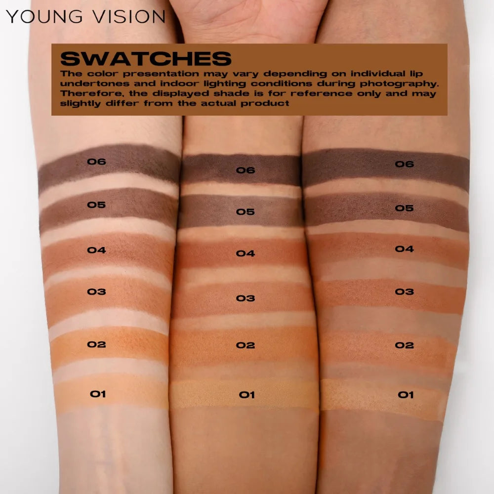 Seidig-Matter Bronzer, Make-up-Fixierpuder, Langanhaltender Konturierungs-Concealer, Dunkle Konturierung, 3D-Nasen- und Lidschatten-Palette