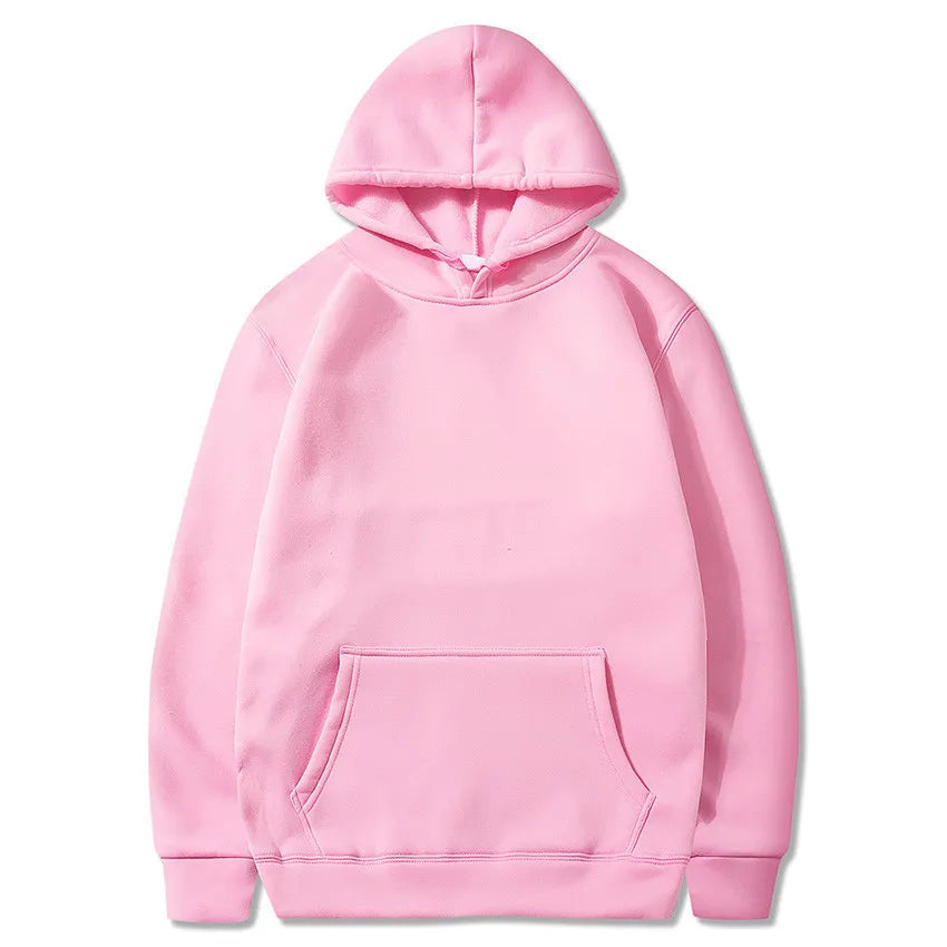 Damen Einfarbige Kapuzenpullover mit Taschen Sport Fitness Sweatshirts Modische Lässige Pullover in Verschiedenen Farben